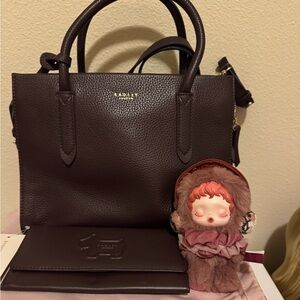 New Radley London Leather purse and wallet in oxblood